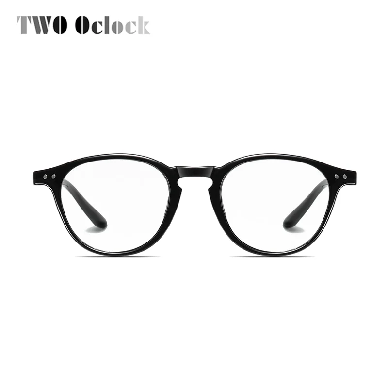 Lightweight TR90 Round Eyeglass Women Men Anti Blue Light Glasses Computer Screen Protector Laptop Goggles Clear Pink Black