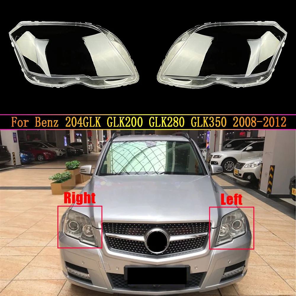 Car Headlamp Lens For Mercedes-Benz 204GLK GLK200 GLK280 GLK350 2008 2009 2010 2011 2012 Headlight Cover Auto Shell Cover