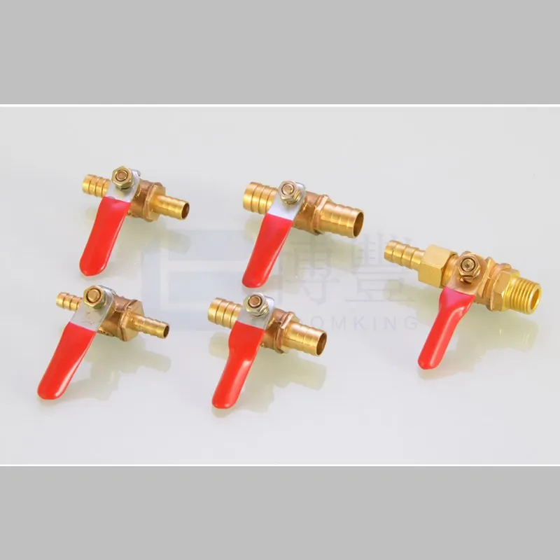 

Copper ball valve switch connector, external thread, internal thread, ball valve brass 4/6/8/10/12 points