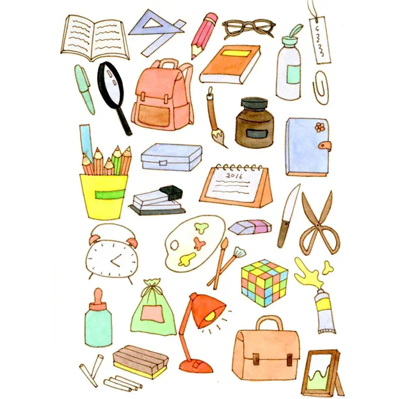 2pcs/lot  Envelope Stery Decor  Cosas Kawaii Uncut Stickers Scrapbooking Stationery Washi Tape Set School Supplies