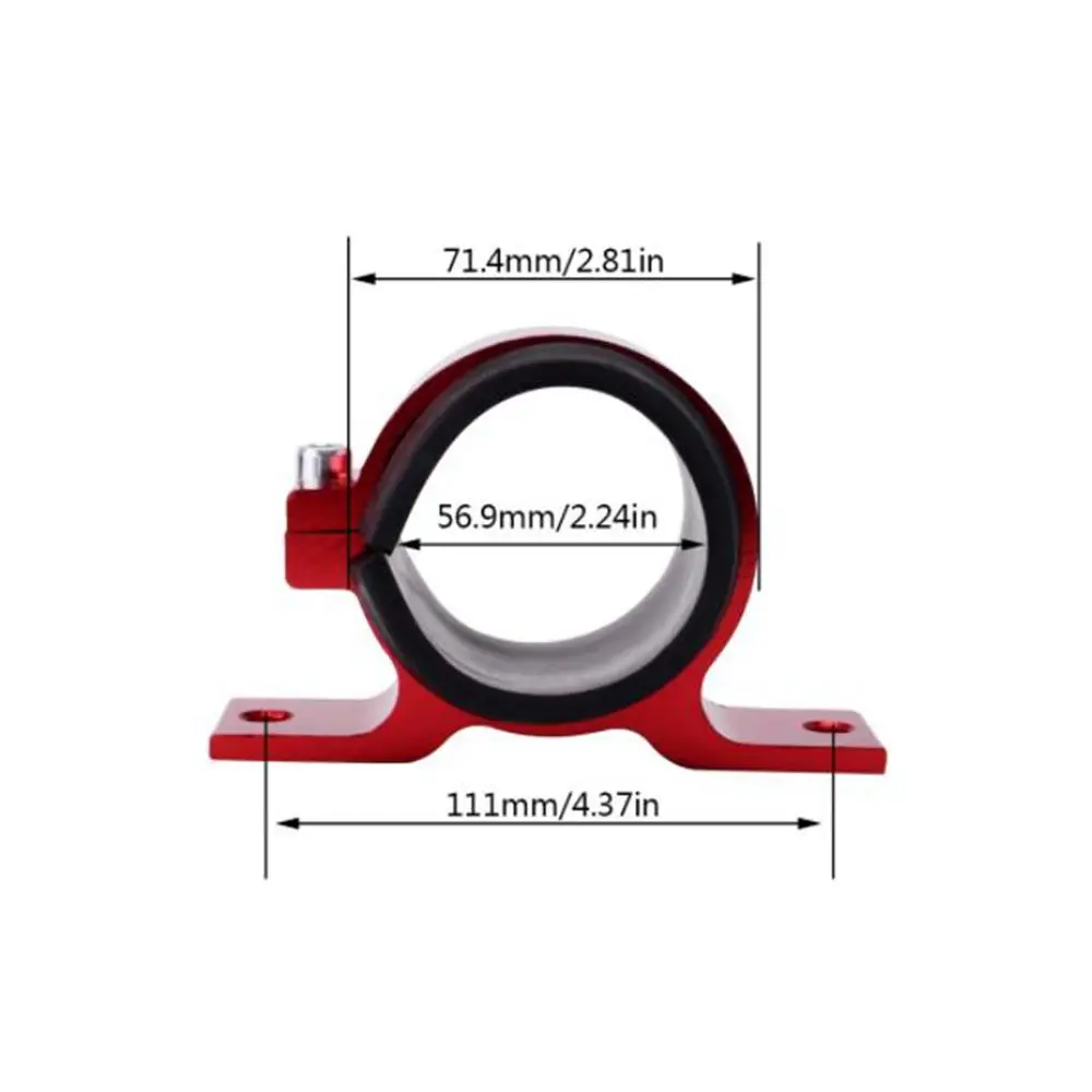 58MM Fuel Filter Mounting Bracket Aluminium Fuel Pump Clamp Holder Universal Single Filter Clamp Cradle