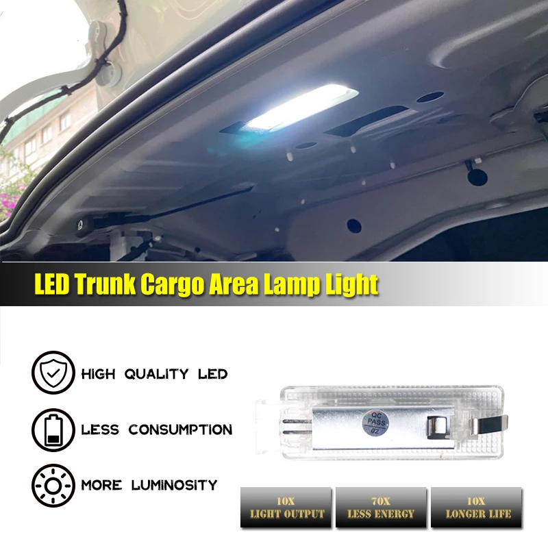 1x LED Luggage Compartment Trunk Boot Lights 12V for VW Caddy Eos Golf Jetta Passat CC Scirocco Sharan Tiguan Touran Touareg T5