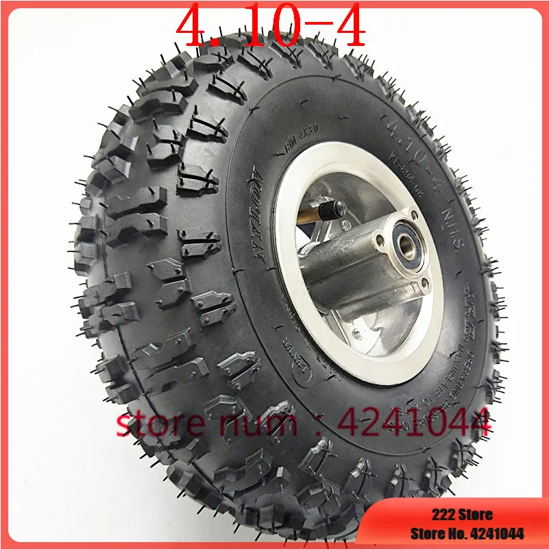 4.10/3.50-4  410/350-4  4.10-4 tires wheels 4 inch hub Rim with  tyre and inner tube fits ATV Quad Go Kart 47cc 49cc