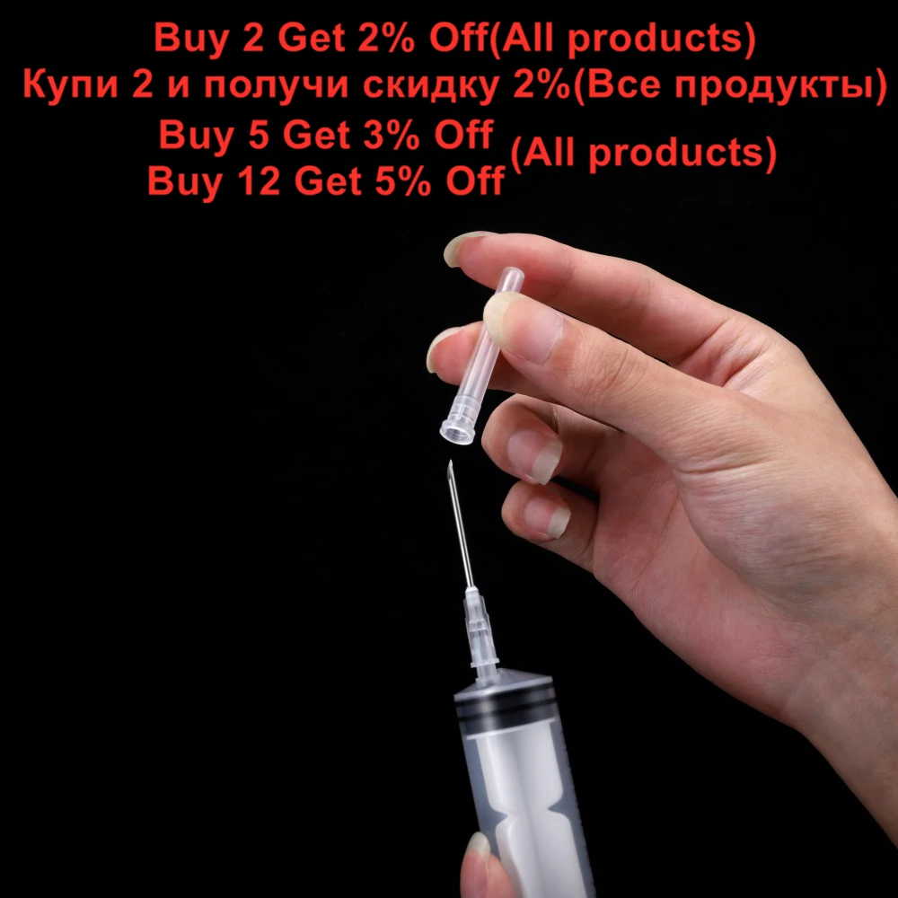 1Pcs 3-60ml Syringe with Dispense Needles Liquid Injection Pipette Tools for Silicone Mold UV Epoxy Resin Craft Jewelry Making