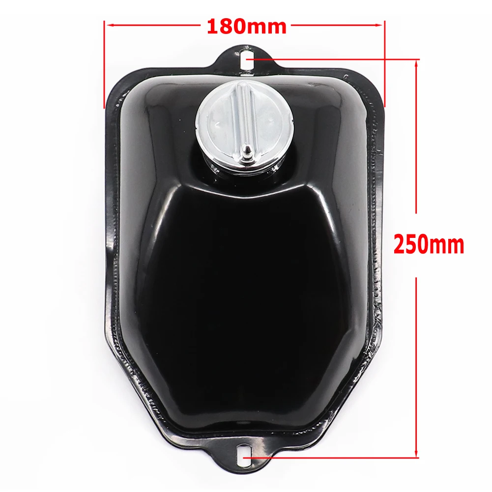 Metal Black Gas Fuel Tank  70CC 90CC 110CC Motorcycle Gasoline Tank Oil Box Raw Bare Motorbike Dirt Pit Bike