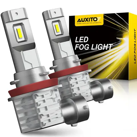 AUXITO 2x 2000LM H8 H11 H16JP H10 LED Bulb Fog Lights Canbus No Error 6500K White 3000K Golden DRL Daytime Running Car Lamp 12V