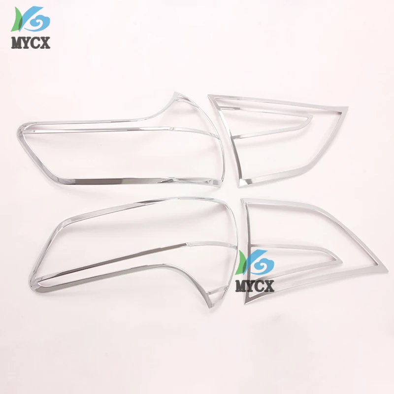 

Head Light Cover Trim For Toyota Sienna 2015 - 2020 ABS Chrome Car Styling Front Headlight Lamp Covers Sticker Accessories