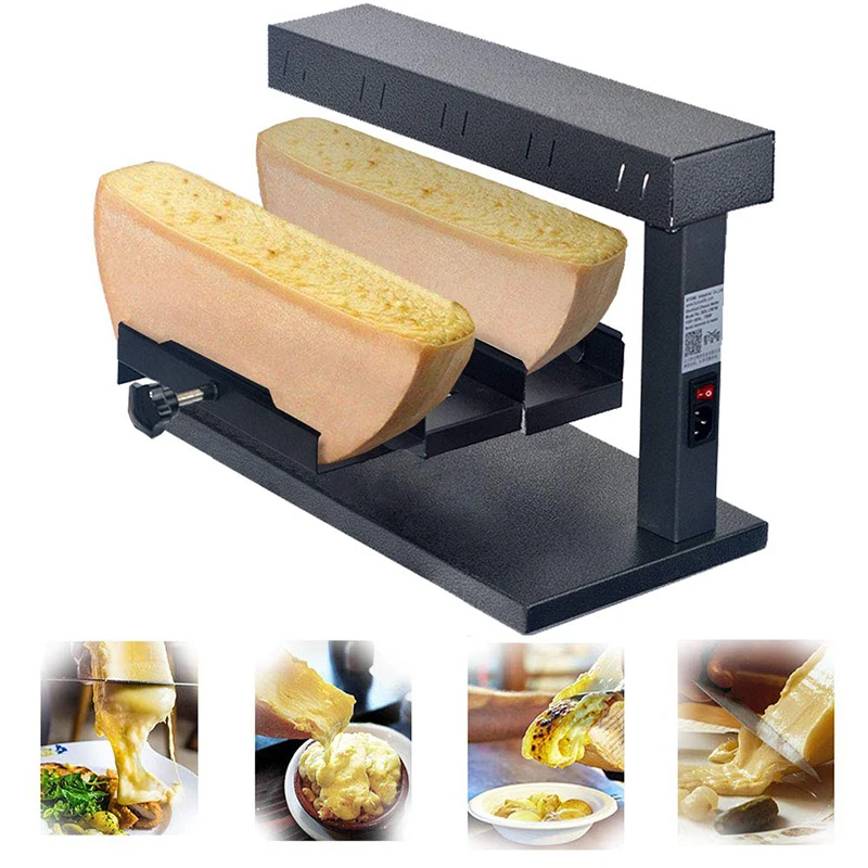 

Raclette cheese heating machine Wheel cheese roasting machine cheese melter grill with Angle adjustable