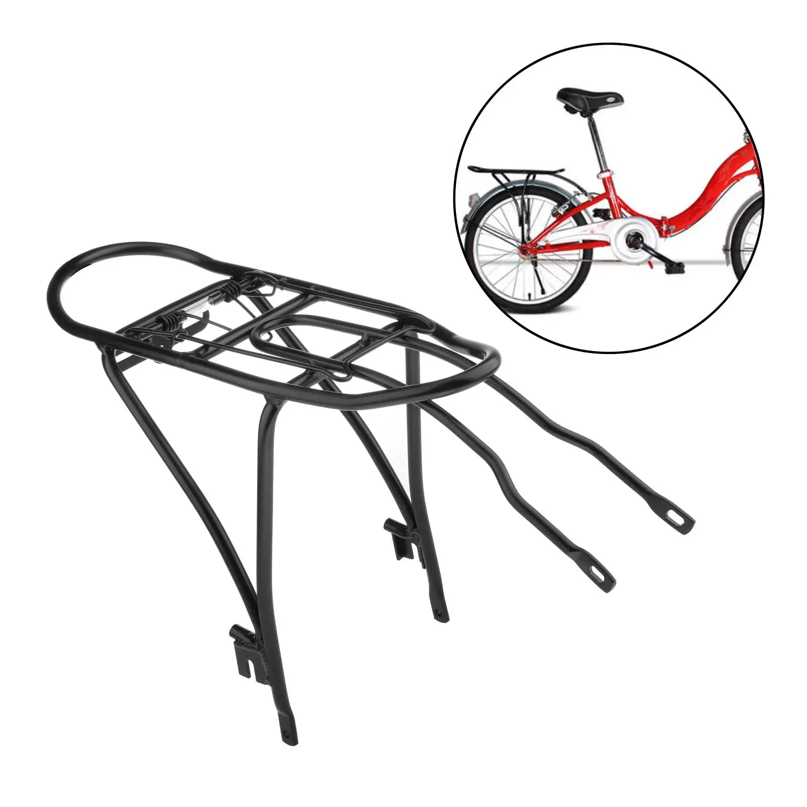 20inch Folding Bike Back Shelf Frame Cargo Carrier Bicycle Panniers Bracket Cycling Equipment for Dahon P8 KBC083 KAC083 KAC061