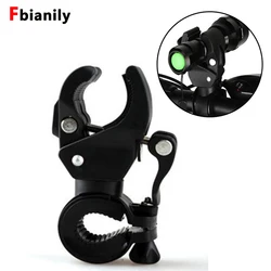 Bicycle Universal 90-degree Rotating Handlebar Mount LED Flashlight Holder Front Light Clip Clamp Lantern  Bicycle Accessories