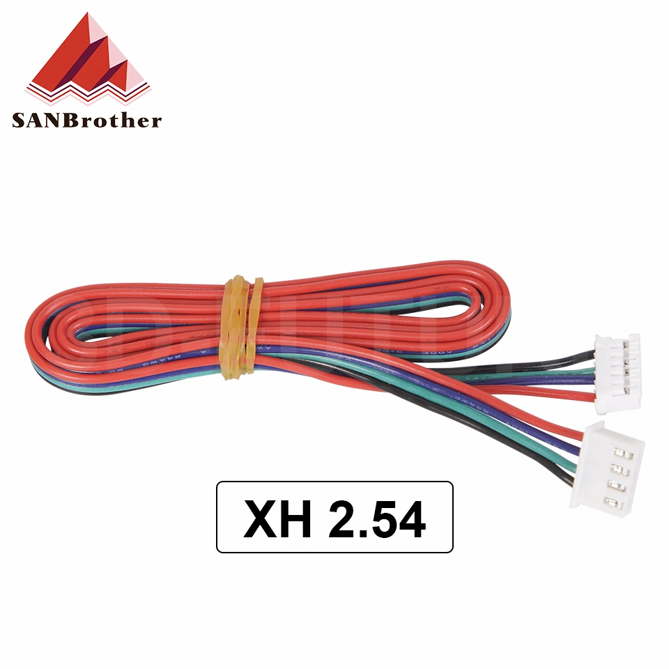 50cm/100cm/150cm Stepper Motor cables/wire XH2.54 4pin DuPont connector extension to 6pin White Terminal line 3D Printer Parts