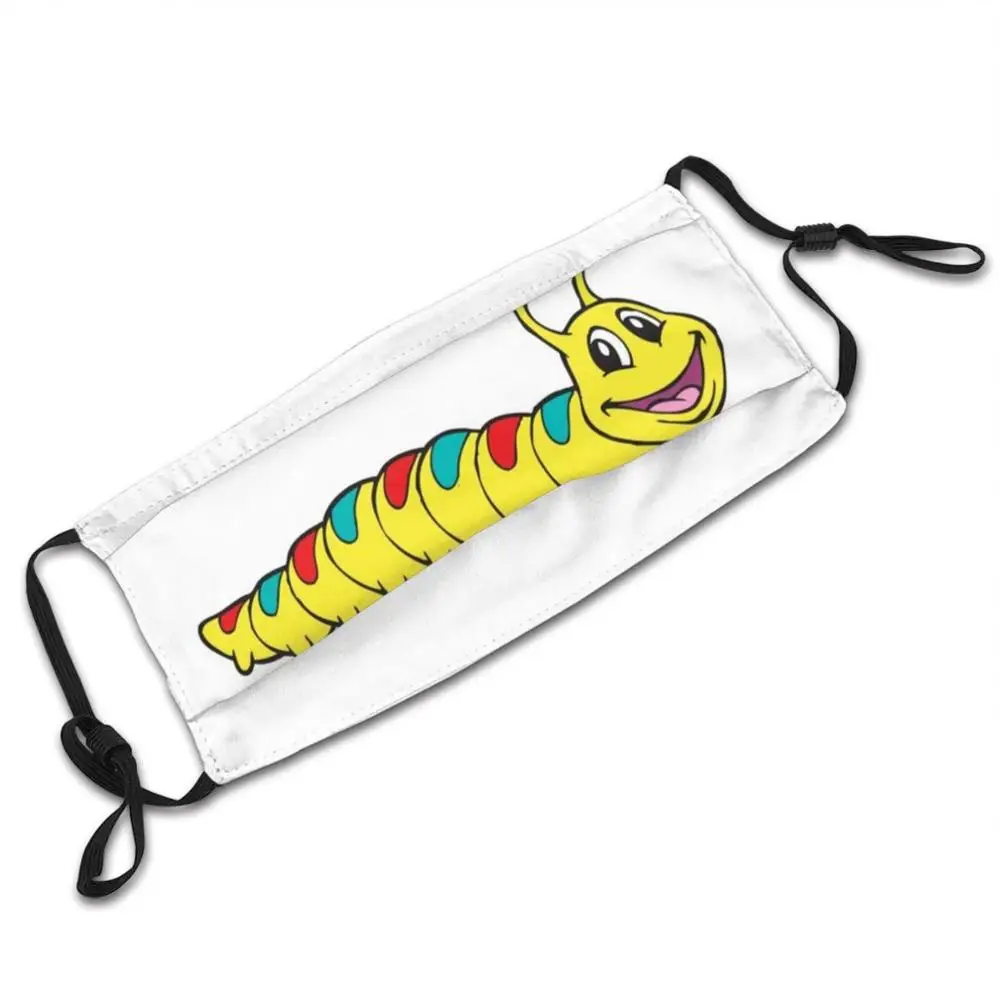 Centipede Mask Cloth Reusable Print Filter Washable Children Comic Drawing