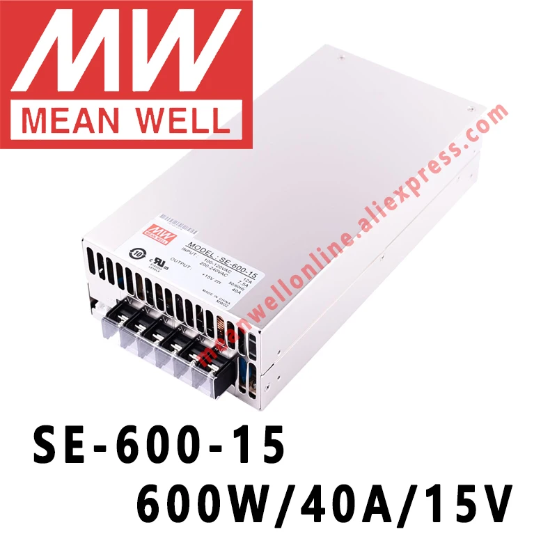 Imagem -05 - Mean Well-fonte de Alimentação Elétrica Loja On-line com Saída Única 600w 5v 12v 15v 24v 27v 36v 48v