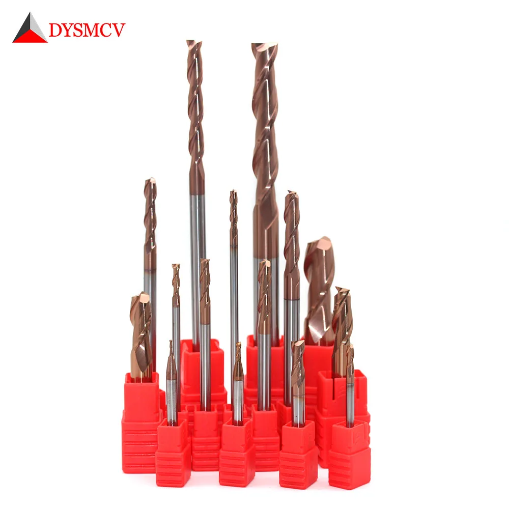 1pc End Mill 14mm 16mm 18mm 20mm HRC60 4F 3Flute 2F Long 150mm Solid Carbide Spiral Flat Endmills CNC Lathe Milling Cutter Tools