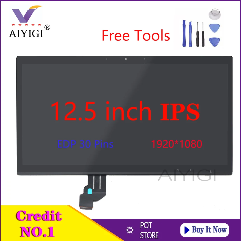 

12.5 Inch IPS Laptop Screen For ASUS ZENBOOK 3 UX390 UX390UA UX390UAK Matrix Display FHD 1920*1080 EDP 30Pins Panel Replacement