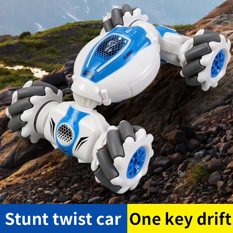 

2.4G Mini Remote Control Rc Car Roll Rotary Double-Side Stunt Gesture Induction Twisting Drift Off-Road Cars Dancing Driving Car