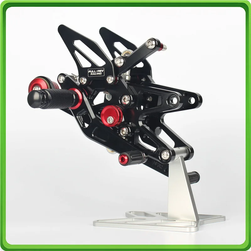 CNC Adjustable Rear Sets Rearset footrest foot pegs pedal for Triumph Daytona 675 / Daytona 675R 2013 2014 2015 2016 2017 Black