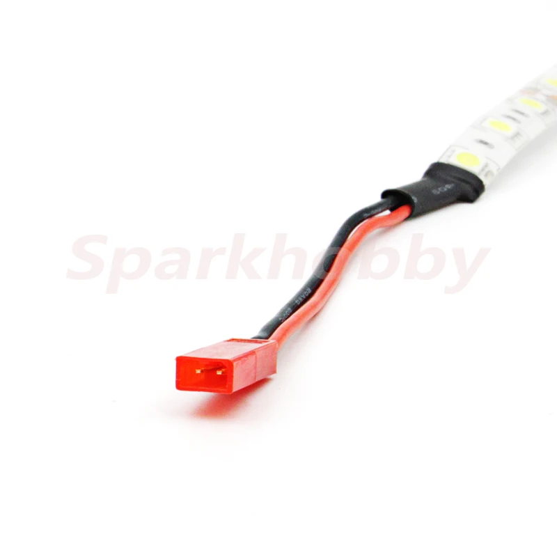 Tira de luces LED de 20cm y 12V con conector de enchufe JST, azul, blanco, rojo y verde, 3S, luces nocturnas para cuadricóptero RC, piezas de accesorios DIY, 1 unidad