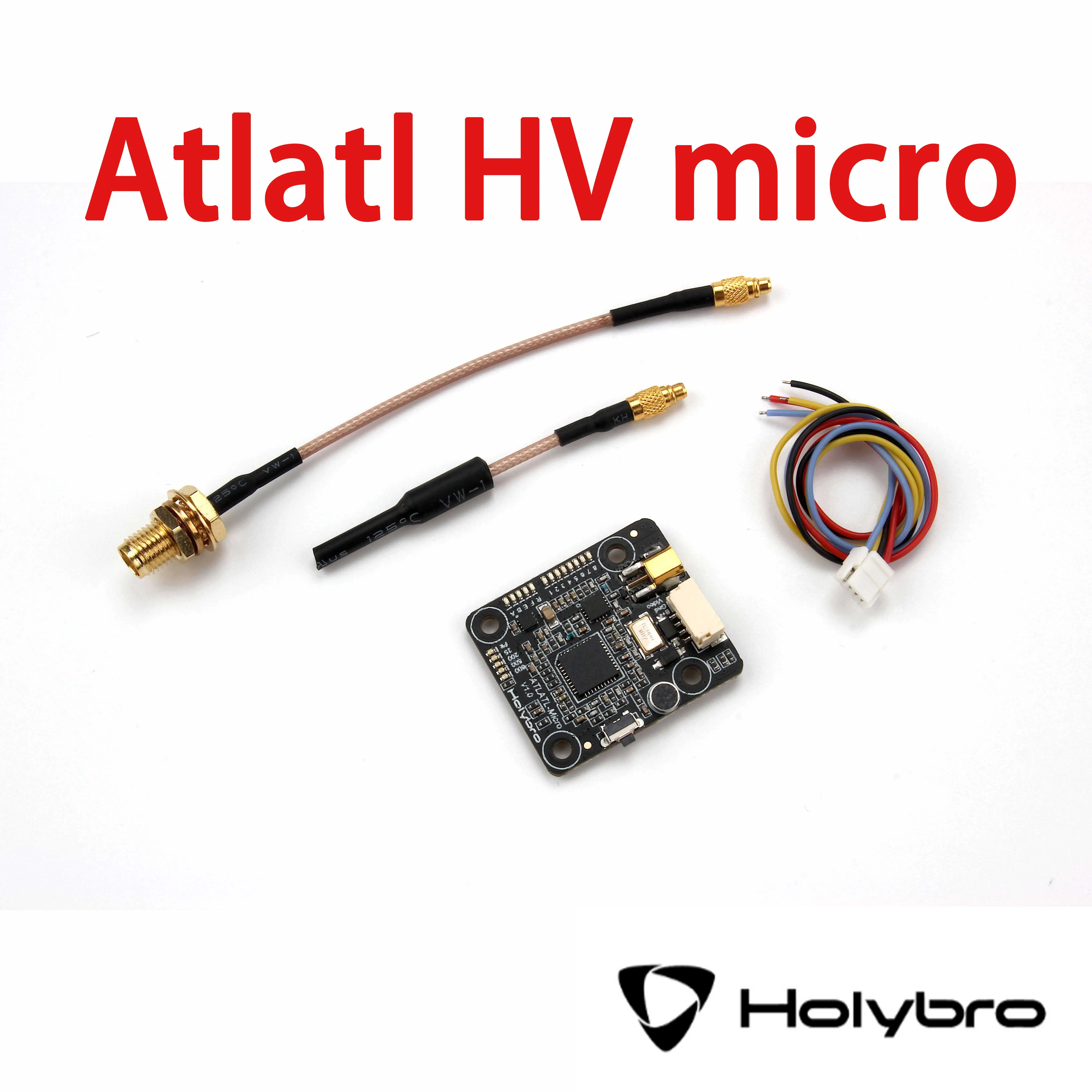 

Holybro Atlatl HV Micro 5.8G Video Transmitter VTX 2-4S Lipo 0.5/25/200/500/800mW 40CH 30x26mm 3.6g for DIY FPV RC Drone Parts