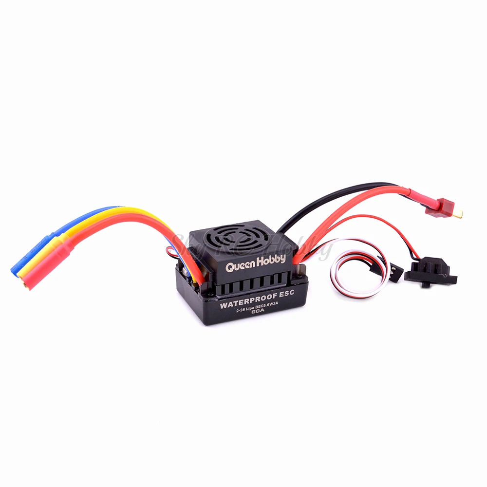 Upgrade Sensorless 60A 80A 120A S-80A S-120A Brushless ESC Electric Speed Controller with 5.5V / 3A BEC for 1/8 1/10 RC Car