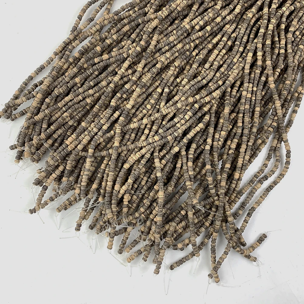 Perline di legno ambientali naturali fatte a mano da 3mm rotondo conchiglia di cocco artigianato distanziatore gioielli fai da te fare collana