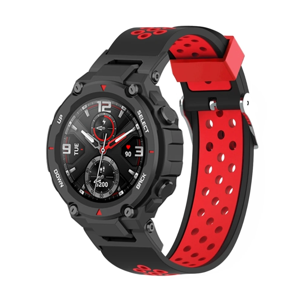 Correa de repuesto de silicona para Huami Amazfit t-rex, pulsera de reloj deportivo para Xiaomi Amazfit T rex Pro, accesorios de pulsera