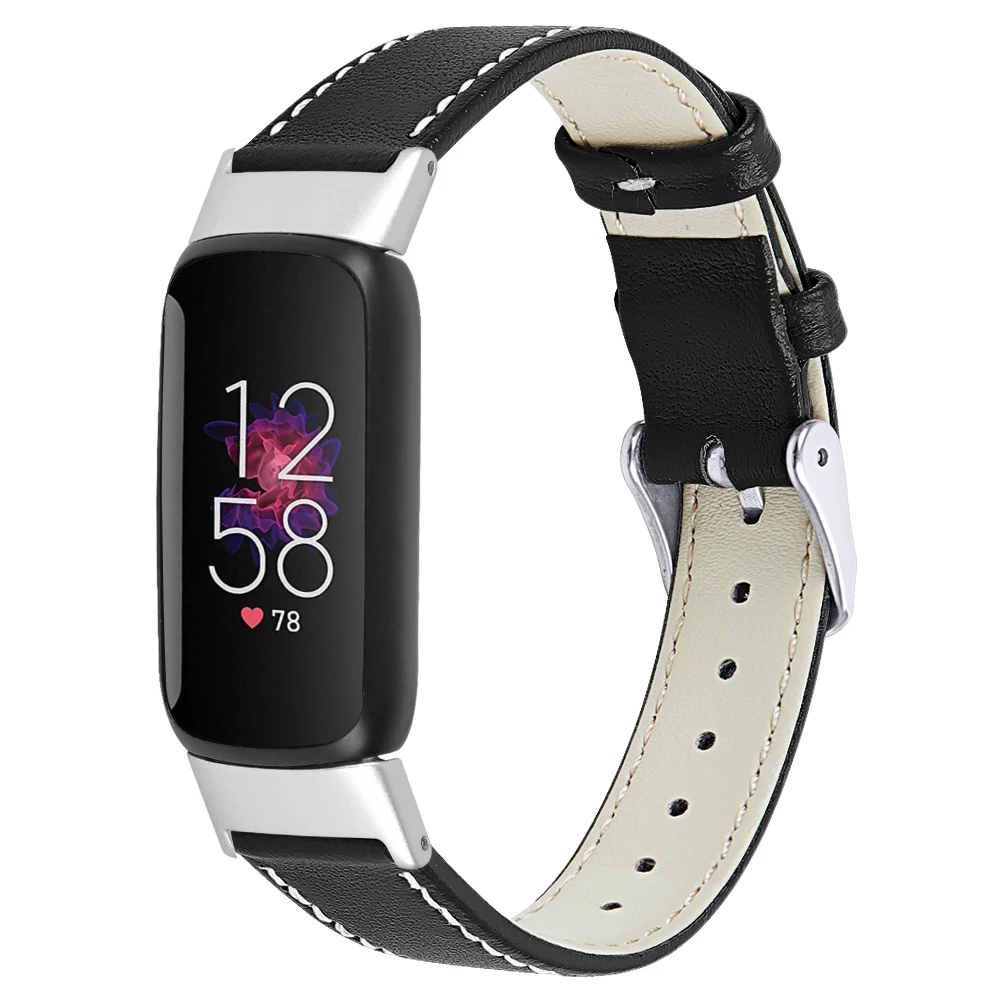 Leather Band For Fitbit Luxe Printing Pattern Sport Wrist Strap Accessories For Fitbit Luxe Special Edition Bracelet correa