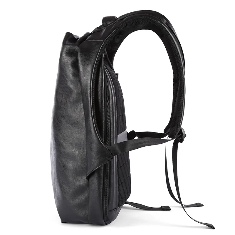 2022 männer Rucksack Lether USB Ladung 15,6 zoll Laptop Rucksäcke Vintage EVA Softback Kanpsack Schule Tasche 30L Große Kapazität tasche