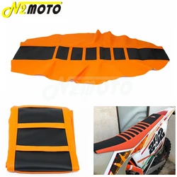 오렌지 Motocross 소프트 스트라이프 시트 커버 KTM 혼다 야마하 스즈키 가와사키 SXF SX XCW XC EXC XCF 150 250 300 350 450 500
