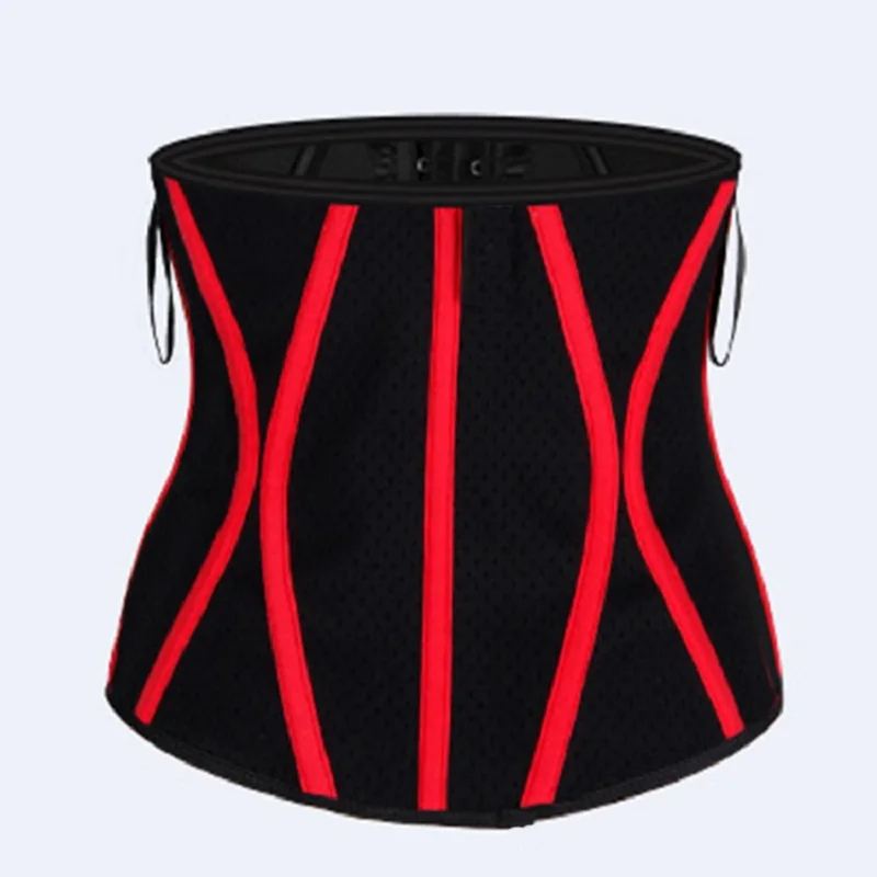 13 Steel Bone Punching Breathable Waistband Shaping Sports Body Belly Band Fitness Latex Corset Waist Trainer XXS-XXXL