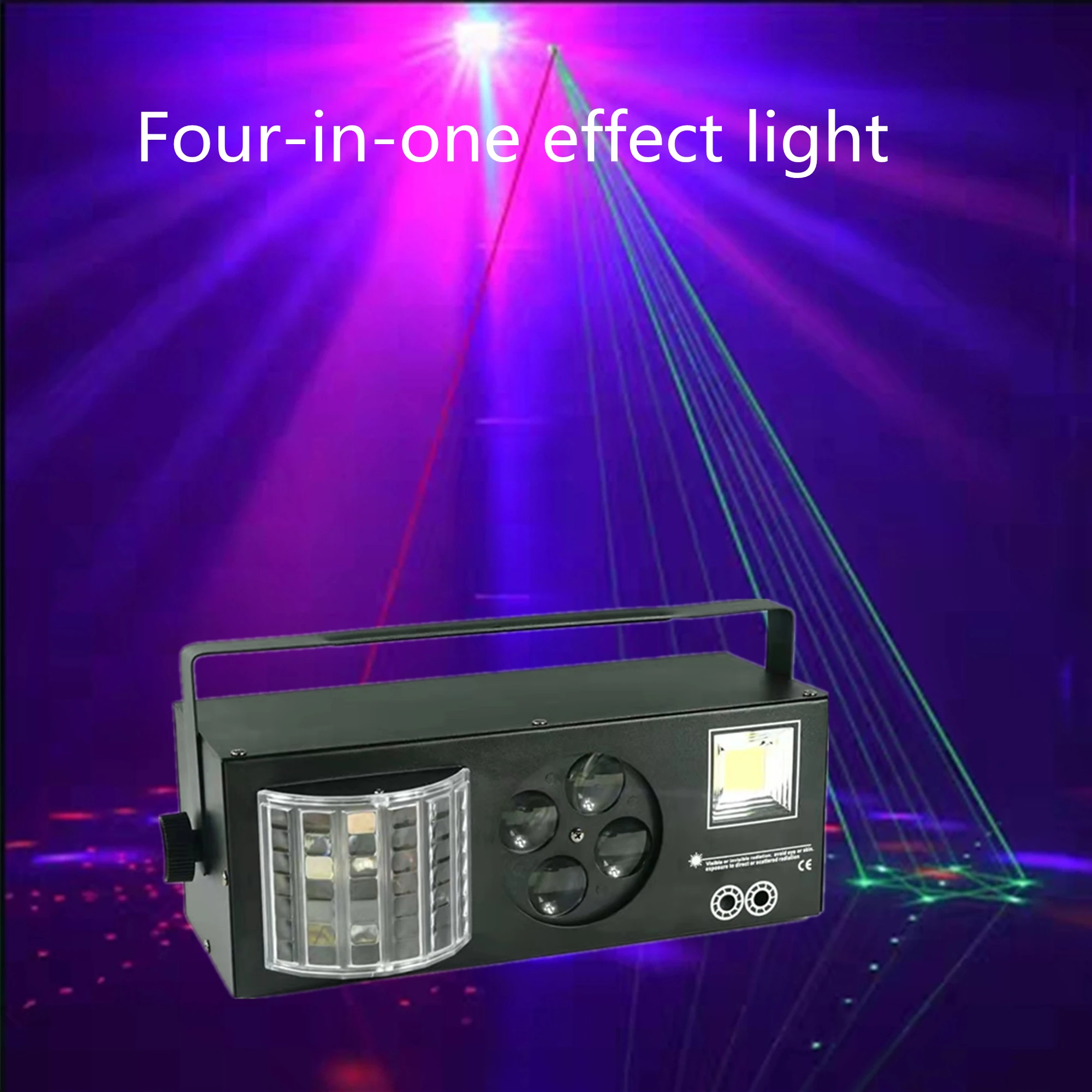 Pattern + butterfly + strobe light + laser 4 in 1 effect light, used for music party disco DJ Christmas LED DMX stage