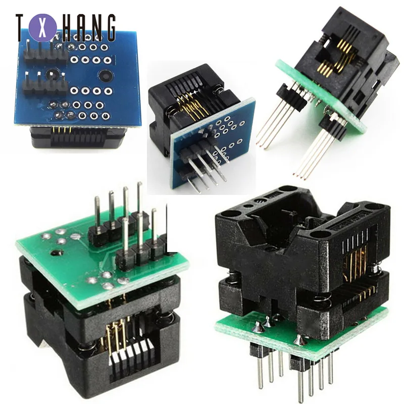 1pcs SOIC8 SOP8 to DIP8 Wide-body Seat Wide 150mil/200mil Programmer Adapter Socket diy electronics