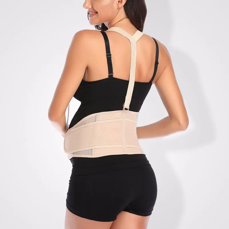 Elastic Women Waist Shaper Fully enclosed mesh Breathable Pregnant Women Stomach Lift Belt Prenatal Warm Solid Support Belt