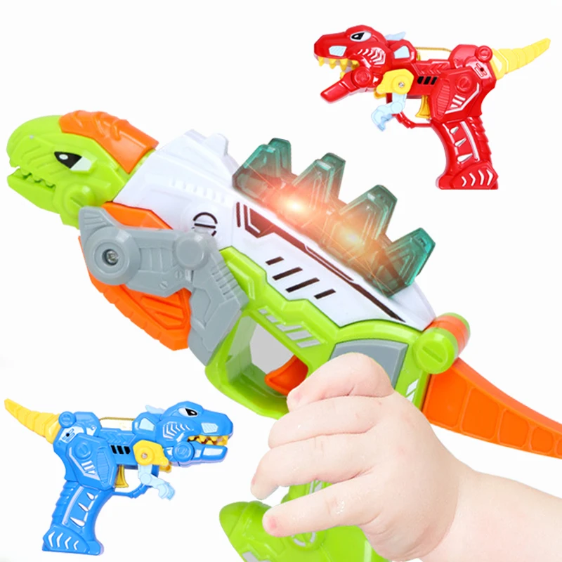 Children Dinosaur Gun Toy Jurassic Park Model for Boy Animal Action Play Dragon Figure One Piece Tyrannosaur Stegosaur Home Deco