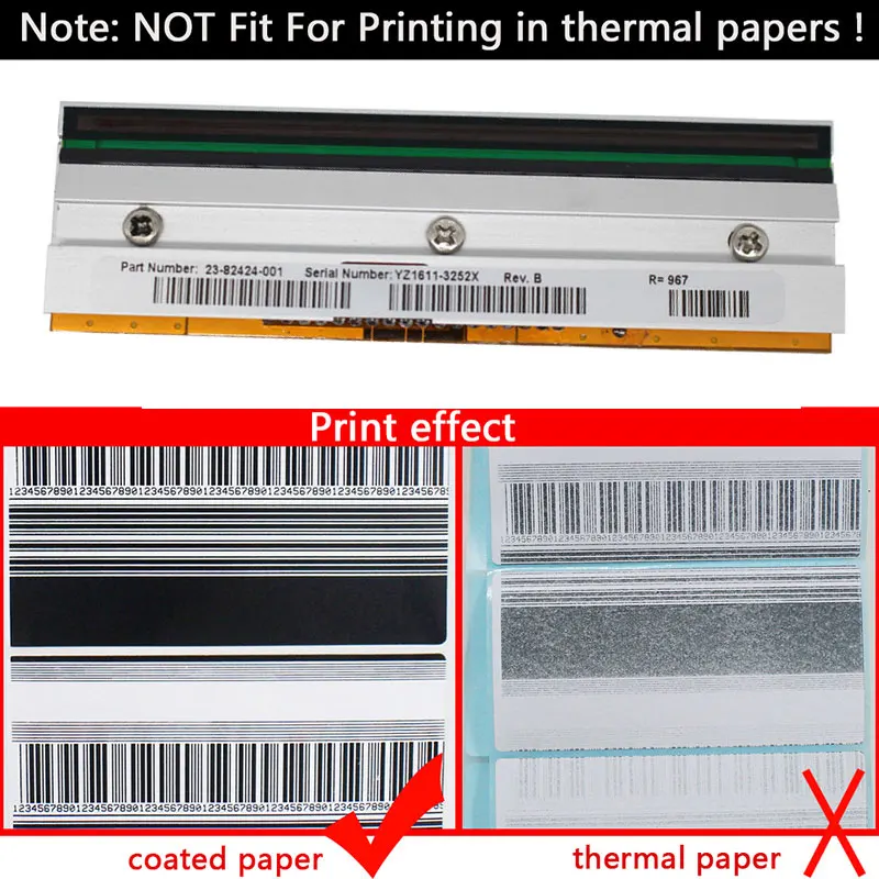 23-82424-001 Printhead For Argox X-1000+ X1000+ X-2000+ X2000+ 203dpi Barcode Label Printer Head,Warranty 90days