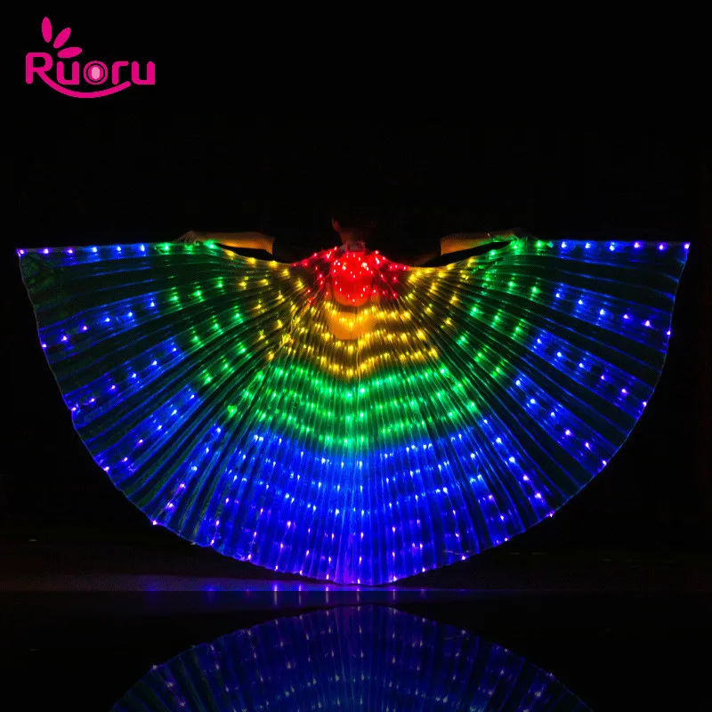 Ruoru Alas Angle Led Wings Adult Led Glowing Costume Christmas Led Light Luminous Costumes Party Show Isis Wings Dancewear