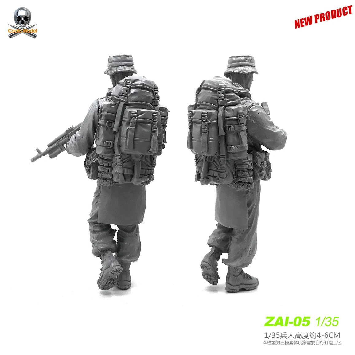 1/35 Resin Model Kits Resin Soldier  Russian Modern Special Forces DIY self-assembled Zai-05