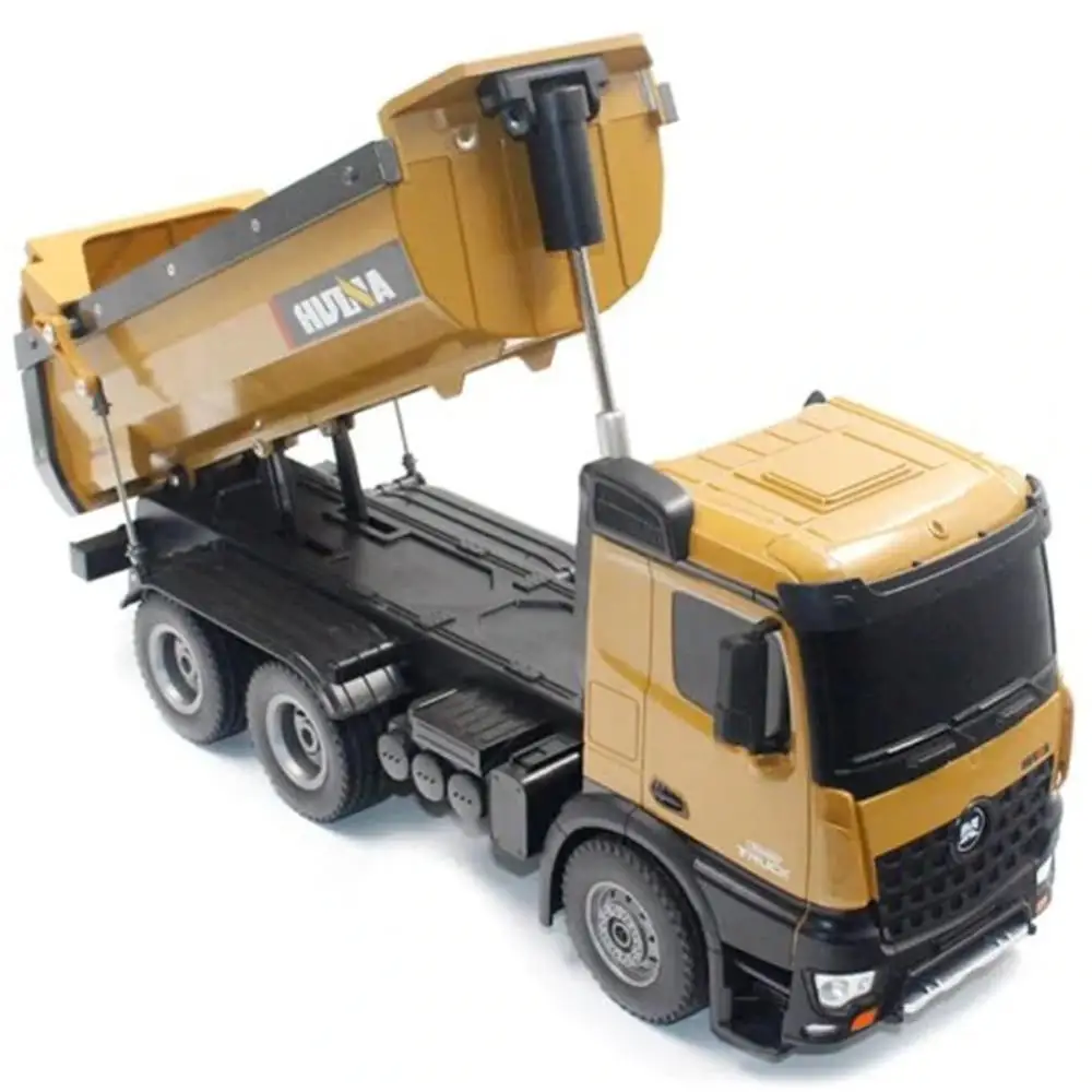 Upgrade Huina 573 Remote Control Dump Truck Remote Control Project Large Earth Truck Charging Car Children\'s Boy Toys