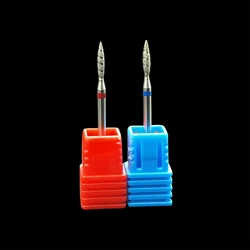 1Pc Tornado Flame Diamond Nail Drill Bit 3/32