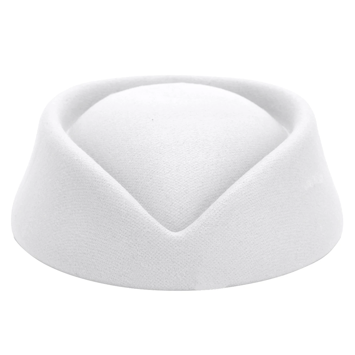 Imitation Wool Felt Stewardess Air Hostesses Pillbox Hat Millinery Teardrop Fascinator Base Cap for Cosplay Costume Accessories