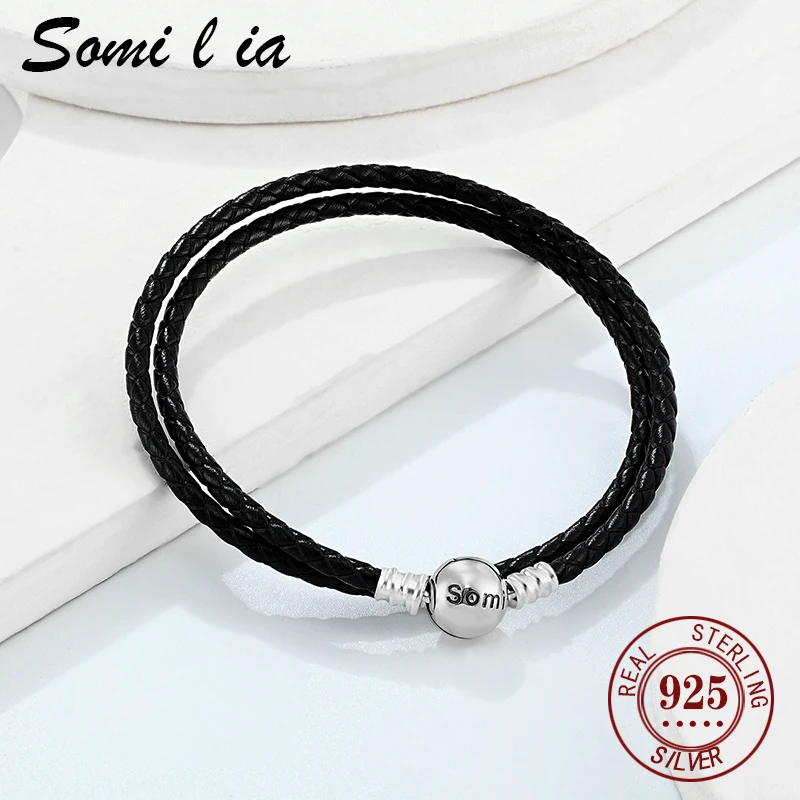 

Somi l ia-Fashion Genuine New 925 sterling silver Bracelets for Women classic fashion Wedding party Christmas gifts Jewelry c552