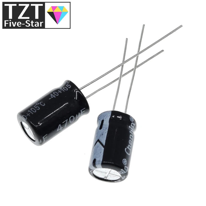 10/30 Stück Hochwertiger 25V470UF 8*12mm 470UF 25V 8*12 Elektrolytkondensator – Detail 6
