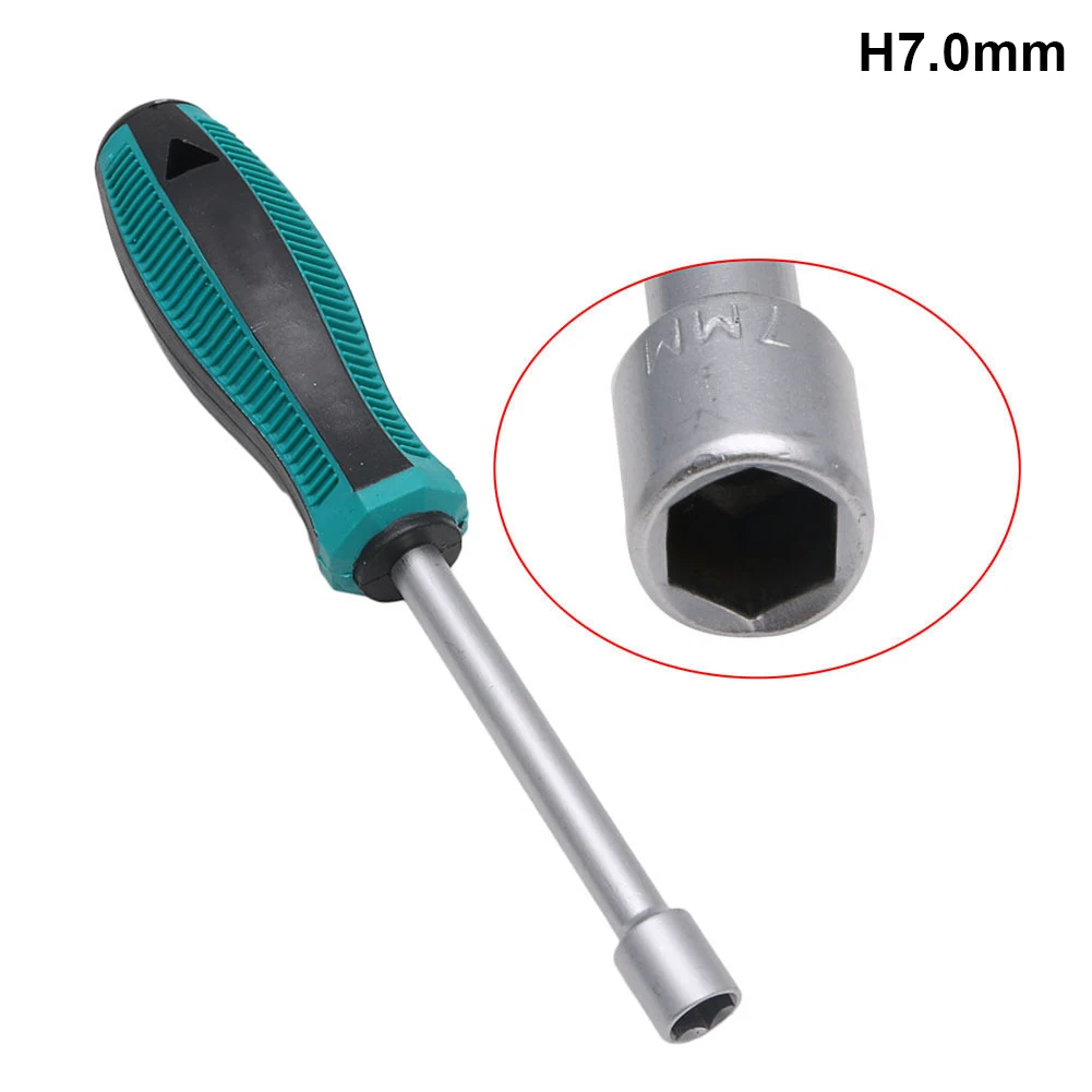 3mm-14mm Metal Socket Driver Wrench Screwdriver Hex Nut Key Nutdriver Hand Tools Home Furniture Repair Accessories