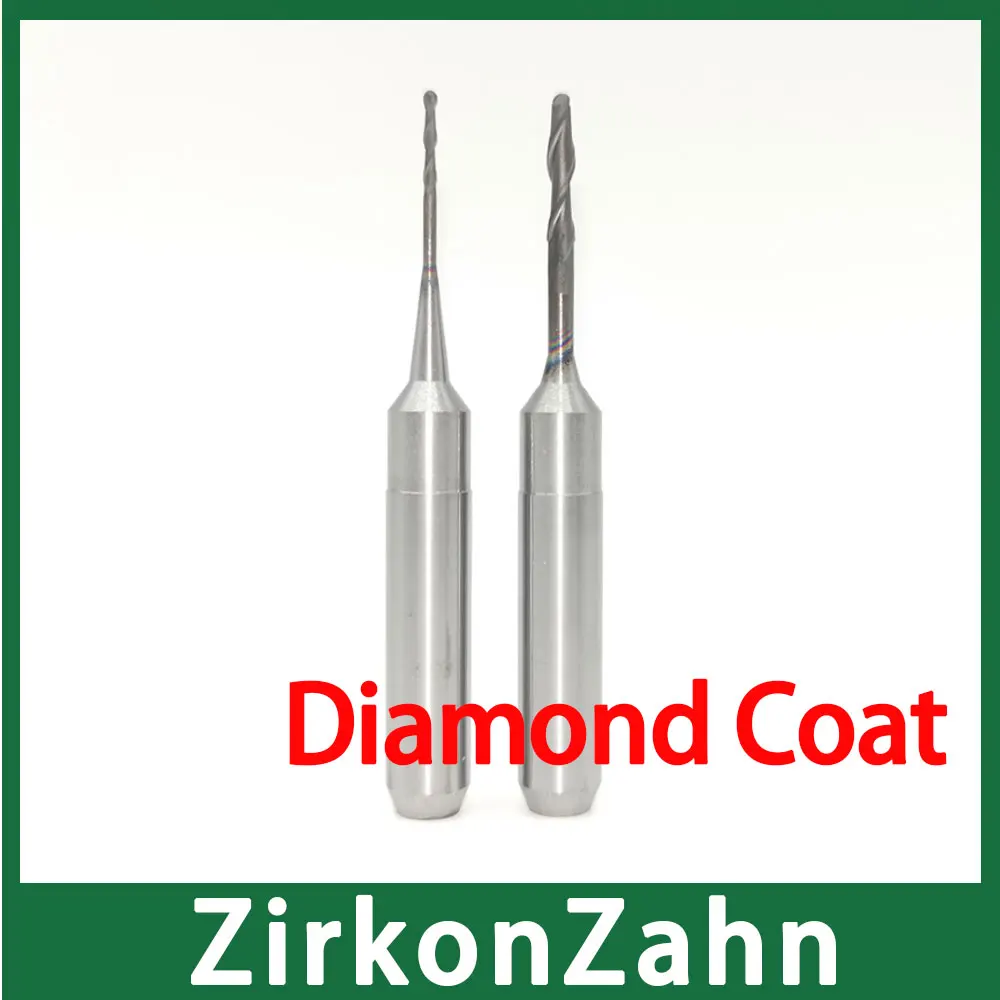 1pcs ZirkonZahn 6mm Diamond Coat Milling Bur Special for Milling Zirconia Disc 500units