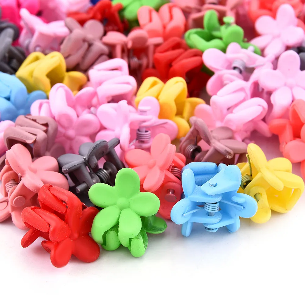 10Pcs/Bag Cute Girls Women Flower Crown Animals Baby Hair Claws Children Hairpins Hair Clips Kid Hair Accessories Random Colors