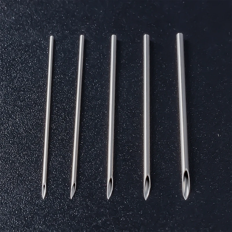5/10pcs Disposable Sterile Body Piercing Needles Medical Tattoo Needle for Navel Nipple Lip Navel Ring Kit Surgical Steel Tool