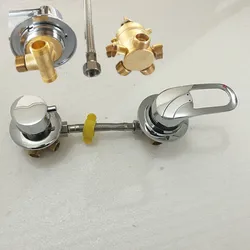 MTTUZK wall mounted 2/3/4/5 Ways water outlet brass shower tap screw or intubation split shower cabin shower room mixing valves