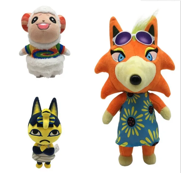 

2020 Animal Crossing Plush toy New Ankha Dom Audie stuffed soft carton toy for children baby birthday gift