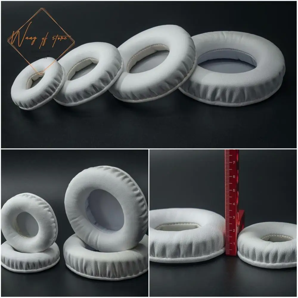 White Color Full Size Thick Memory Headphone Replacement Ear Pads Cushions EarPads For Headset