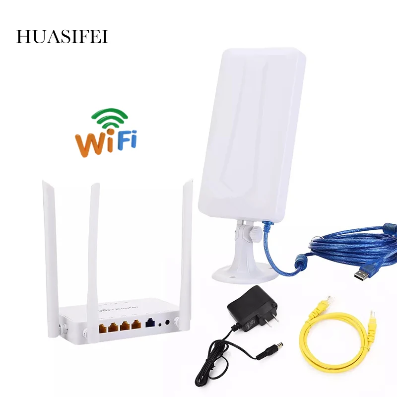 300mbps Wireless Router+High Gain Wifi USB Adapter 300Mbps High Power Wifi Router one Set Extend Wifi Signal Share 32users